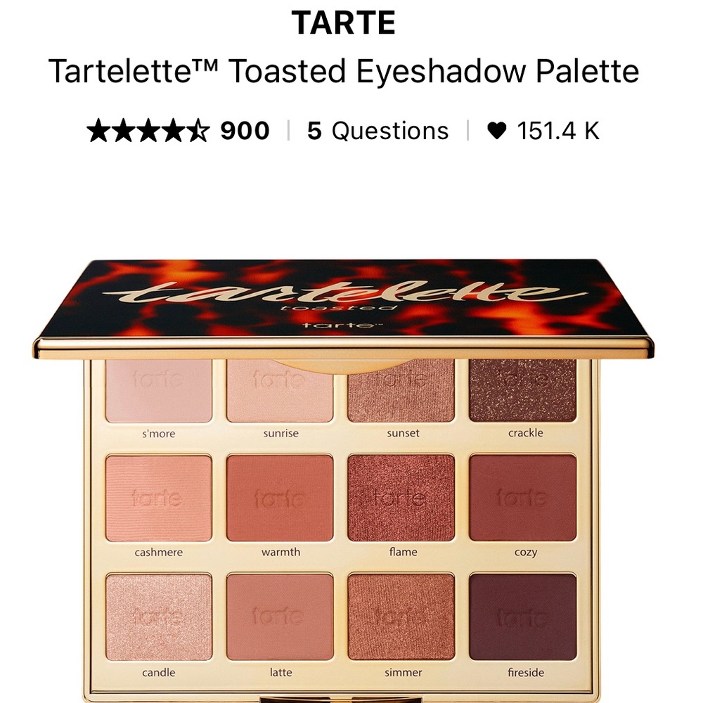 Tarte Toasted eyeshadow palette